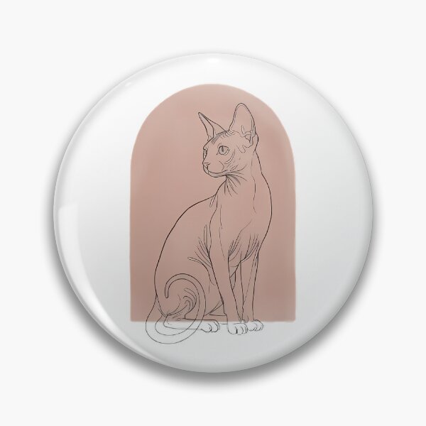 Item preview, Sphynx Cat Boho Line Art Hairless Cat Lover Gift designed and sold by GTFullShop.
