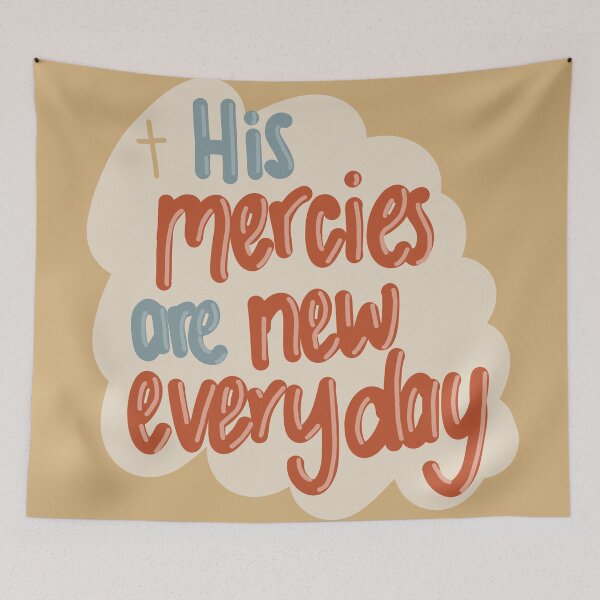 Item preview, His mercies are new everyday  designed and sold by Line & Tide.