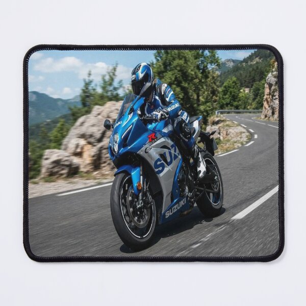 Item preview, Blue Sportbike Mountain Ride designed and sold by JMAVILA ART.
