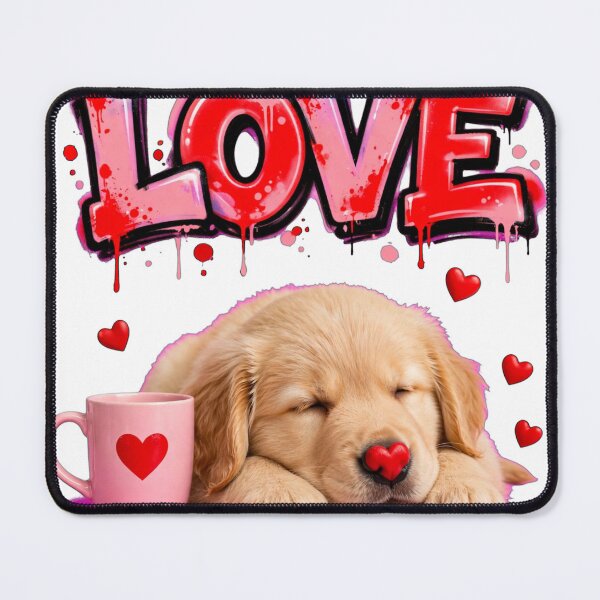 Item preview, Valentine Graffiti Puppy LOVE Hearts designed and sold by Surviving Monday Club.
