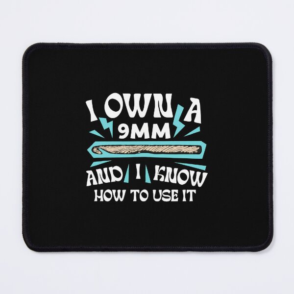 Item preview, I Own 9MM And Know How To Use It Crocheting Humor designed and sold by cottewna.