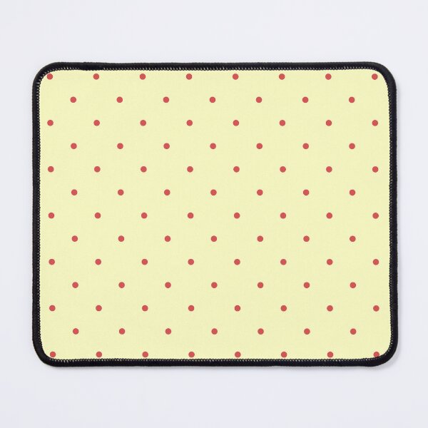 Item preview, Butter Yellow and Red Tiny Polka Dot Pattern Cute Aesthetic designed and sold by ElGhazal-Art.