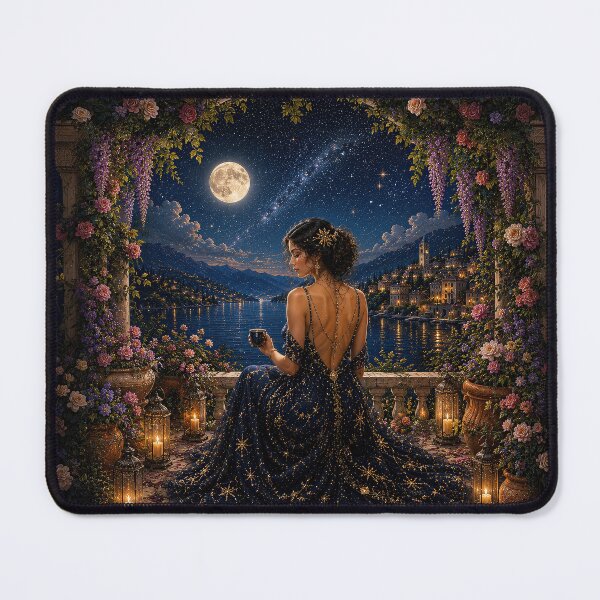 Item preview,    Midnight Muse II – Celestial Art Nouveau Garden designed and sold by Ray's Photos & Art.