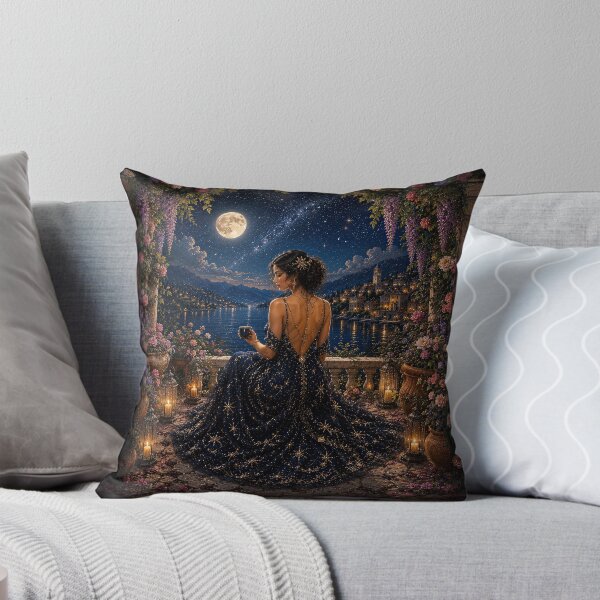 Item preview,    Midnight Muse II – Celestial Art Nouveau Garden designed and sold by Ray's Photos & Art.