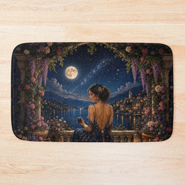 Item preview,    Midnight Muse II – Celestial Art Nouveau Garden designed and sold by Ray's Photos & Art.