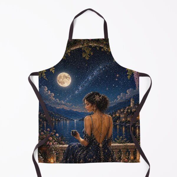 Item preview, Midnight Muse II – Celestial Art Nouveau Garden designed and sold by Ray's Photos & Art.
