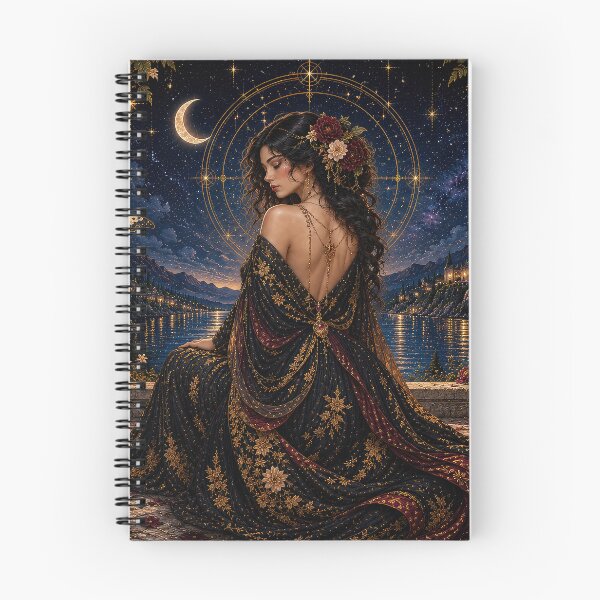 Item preview, Midnight Muse – Celestial Art Nouveau Garden designed and sold by Ray's Photos & Art.