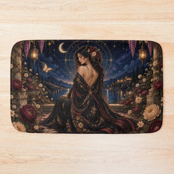 Item preview, Midnight Muse – Celestial Art Nouveau Garden designed and sold by Ray's Photos & Art.