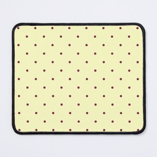 Item preview, Butter Yellow and Burgundy Tiny Polka Dot Pattern Cute Aesthetic designed and sold by ElGhazal-Art.