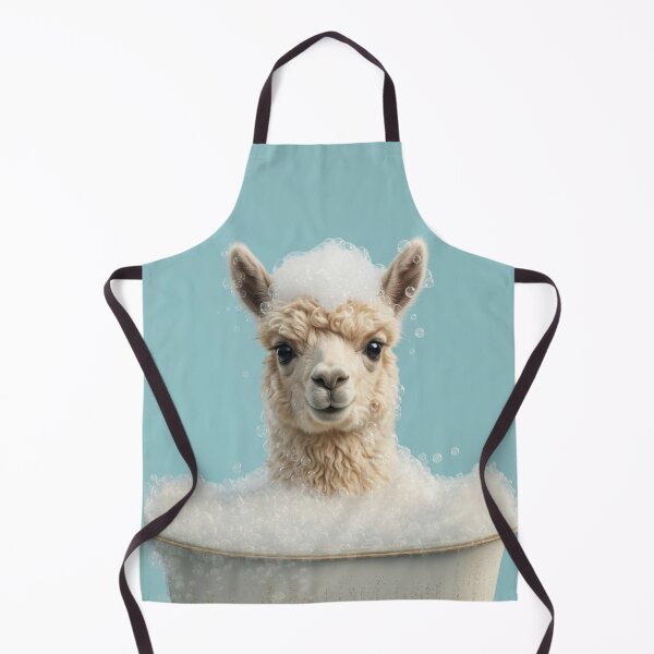 Item preview, Baby Llama Bubble Bath Cute Nursery Bathroom Wall Art designed and sold by LazyOwlStore.