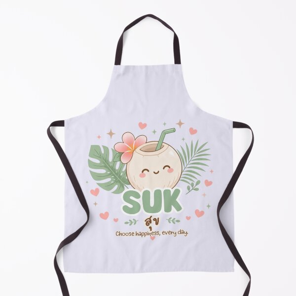 Item preview, Suk | Quiet Happiness – Cute Thai Moon & Lotus Design | Soft Thailand™ designed and sold by CosmicQuietStudio.