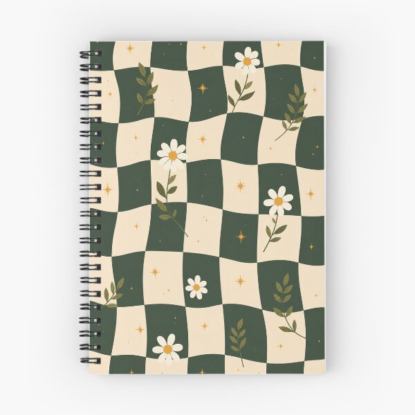 Item preview, Warped Green Checkerboard Daisy Pattern designed and sold by TrendPulseCo.