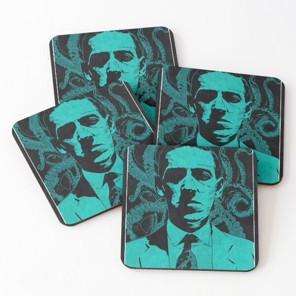 Item preview, H. P. LOVECRAFT  (BIchrome) designed and sold by FamousWeirdosRB.