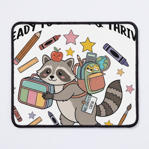 Item preview, Ready To Learn & Thrive Cute Raccoon Back To School designed and sold by herrarshop.
