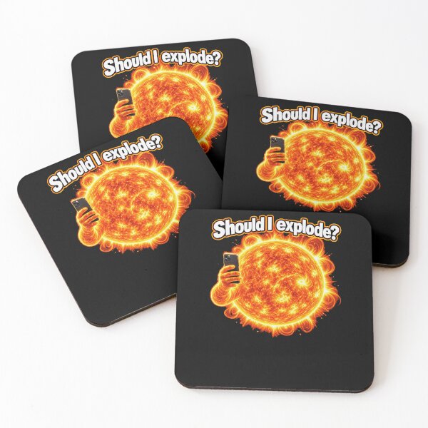 Item preview, Should I Explode Funny Sun Meme designed and sold by elderberry.
