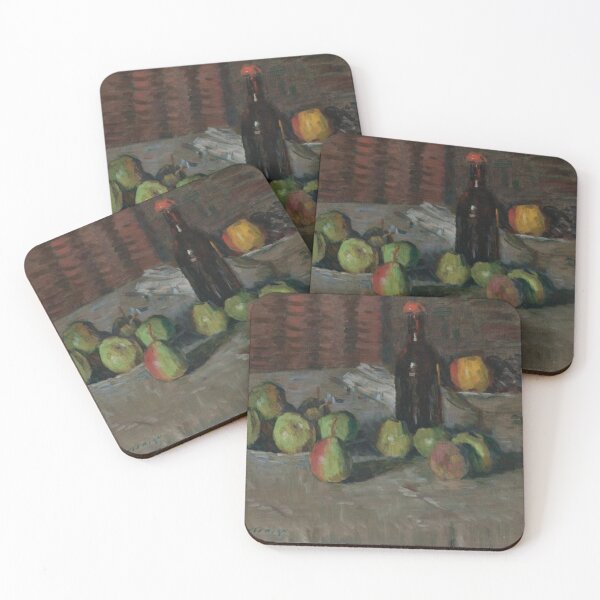 Item preview, Still Life with Apples and Bottle designed and sold by tomorrowsart.