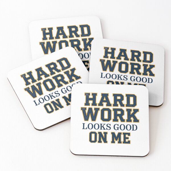 Item preview, Hard Work Looks Good On Me Varsity College Graduate Aesthetic designed and sold by mood-draftsman.