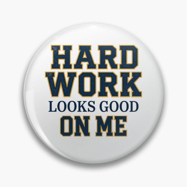 Item preview, Hard Work Looks Good On Me Varsity College Graduate Aesthetic designed and sold by mood-draftsman.