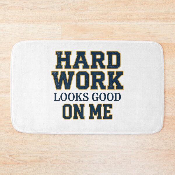 Item preview, Hard Work Looks Good On Me Varsity College Graduate Aesthetic designed and sold by mood-draftsman.