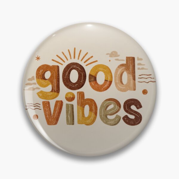 Item preview, Good vibes message with warm colors designed and sold by anytka.
