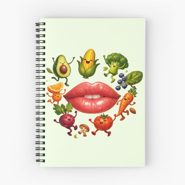 Item preview, Healthy Food Cute Vegetables Lips Art Graphic designed and sold by CreativeArtistL.