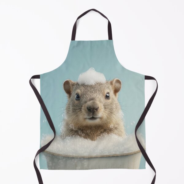 Item preview, Baby Marmot Bubble Bath Cute Nursery Bathroom Wall Art designed and sold by LazyOwlStore.