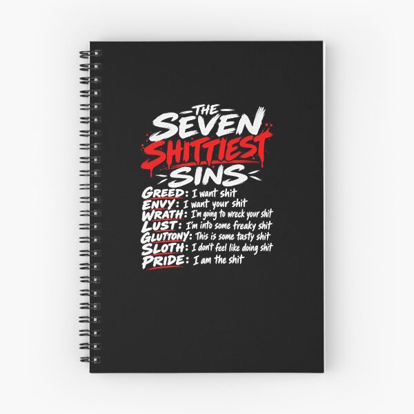 Item preview, Seven Deadly Sins Profanity Humor designed and sold by elderberry.