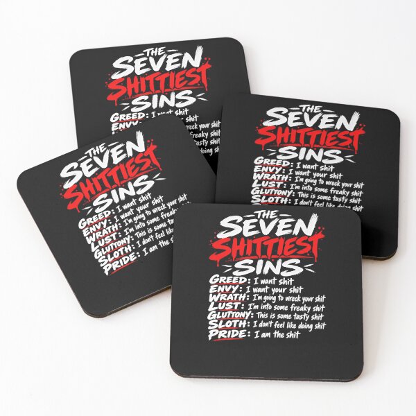Item preview, Seven Deadly Sins Profanity Humor designed and sold by elderberry.