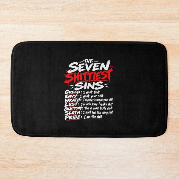 Item preview, Seven Deadly Sins Profanity Humor designed and sold by elderberry.