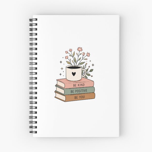 Item preview, Cute Flower Mug on Books Sticker | Be Kind Be Positive Be You designed and sold by PopStickerLab22.