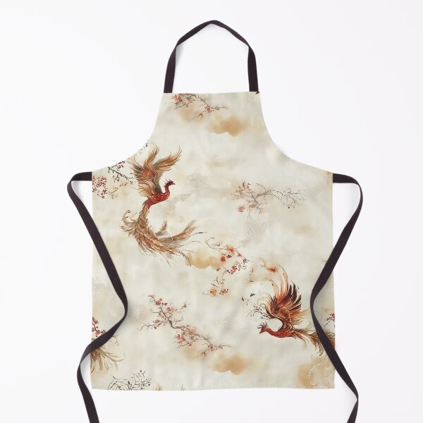 Item preview, Phoenix Pattern Asian Fenghuang Cream Russet Oriental designed and sold by Nine Lives Studio.