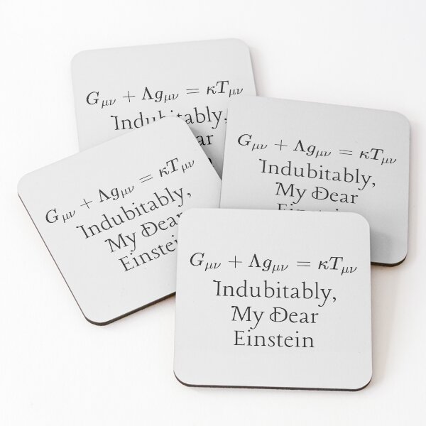 Item preview, Einstein Field Equation - Indubitably, My Dear Einstein. designed and sold by MPC-Mince-Pies.