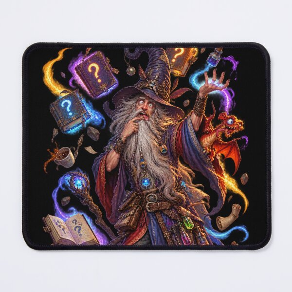 Item preview, Confused Wizard – Fantasy Wizard Art designed and sold by Maclaw200d.