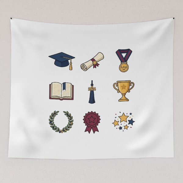 Item preview, Graduation Ceremony Academic Diploma Laurel Trophy Sticker Pack designed and sold by mood-draftsman.