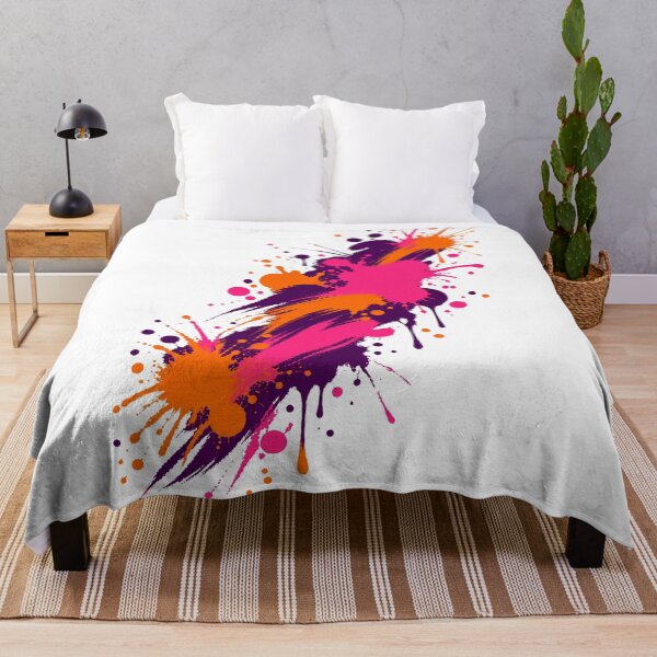 Item preview, Fuchsia Orange and Plum Ink Rhythm designed and sold by wiwiart.