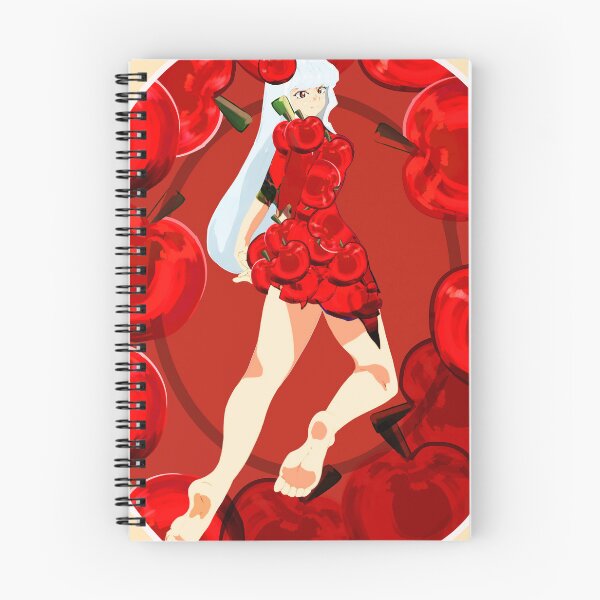 Item preview, A white-haired, anime-style girl character wearing an apple-themed outfit. designed and sold by lovegirlsfanta.