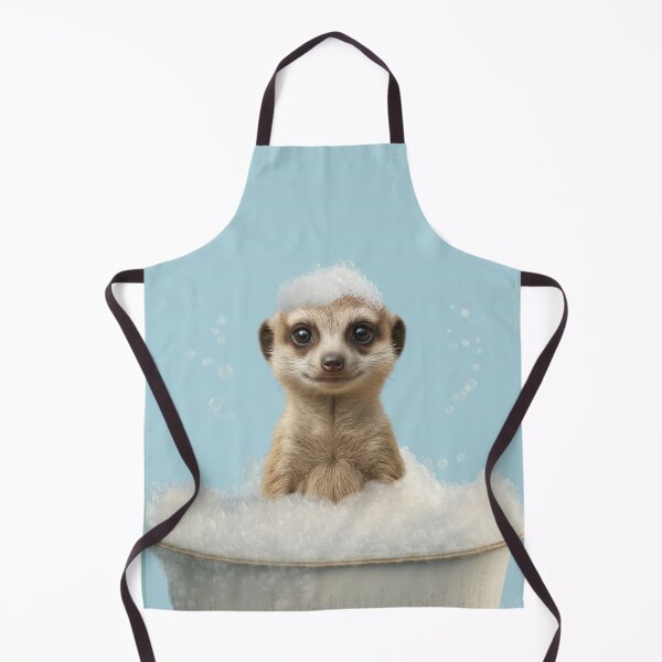 Item preview, Baby Meerkat Bubble Bath Cute Nursery Bathroom Wall Art designed and sold by LazyOwlStore.