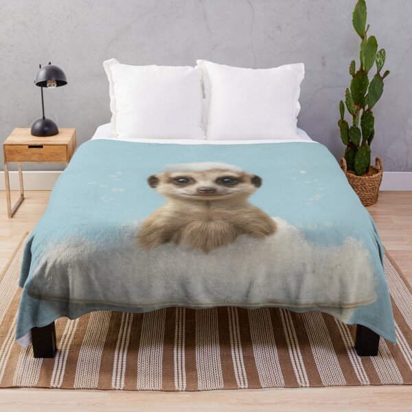 Item preview, Baby Meerkat Bubble Bath Cute Nursery Bathroom Wall Art designed and sold by LazyOwlStore.