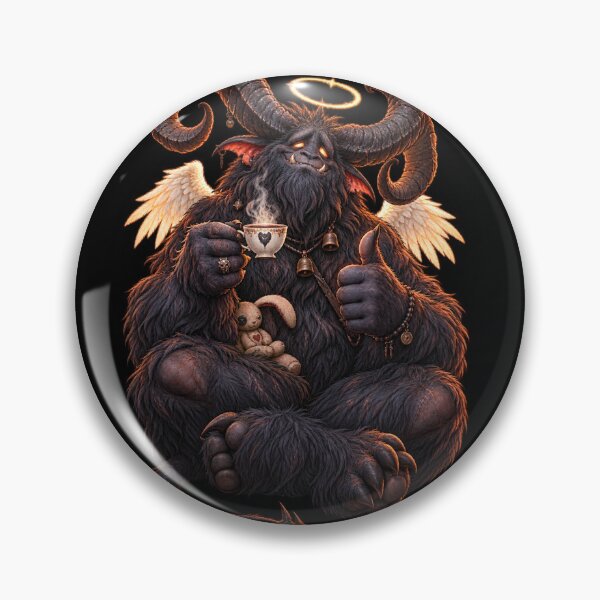Item preview, Wholesome Demon Drinking Tea – Cute Dark Fantasy designed and sold by Maclaw200d.