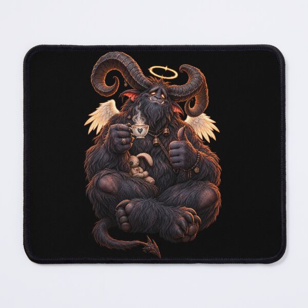 Item preview, Wholesome Demon Drinking Tea – Cute Dark Fantasy designed and sold by Maclaw200d.
