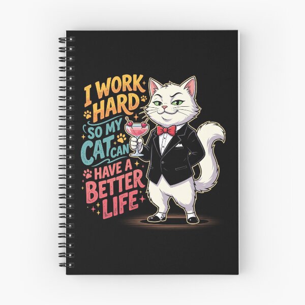 Item preview, Work Hard Cat designed and sold by mylordkep.