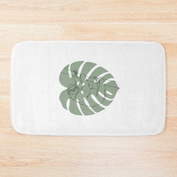 Item preview, Sloth on Monstera Leaf Boho Line Art Animal Gift designed and sold by GTFullShop.