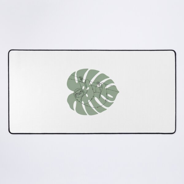 Item preview, Sloth on Monstera Leaf Boho Line Art Animal Gift designed and sold by GTFullShop.
