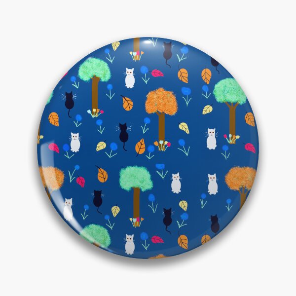 Item preview, Whimsical Cats in a Colorful Forest designed and sold by Elaine M Hayward .