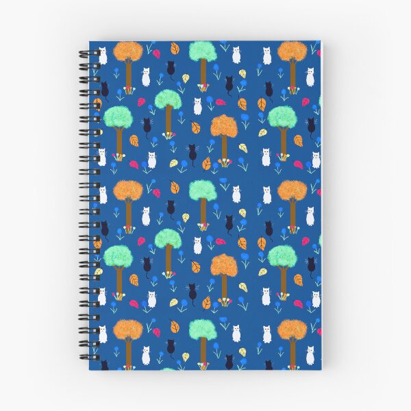 Item preview, Whimsical Cats in a Colorful Forest designed and sold by Elaine M Hayward .
