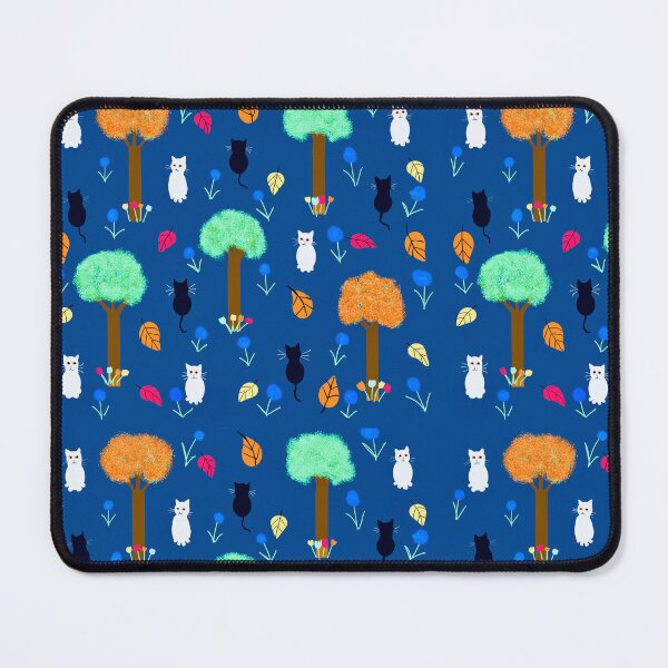 Item preview, Whimsical Cats in a Colorful Forest designed and sold by Elaine M Hayward .