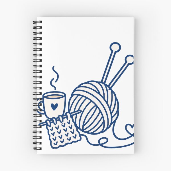 Item preview, Cozy Knitting Yarn Ball and Coffee Cup Illustration designed and sold by ArtNova17.