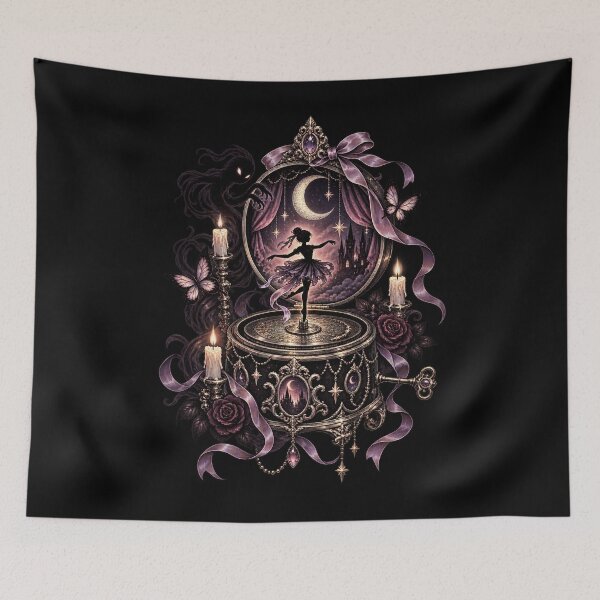 Item preview, Haunted Music Box Halloween Art designed and sold by FreshPixelArt.