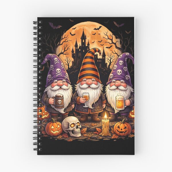 Item preview, Halloween Gnomes Haunted Castle Full Moon Fall Season designed and sold by w66aboo.