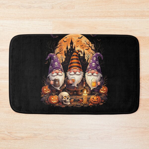 Item preview, Halloween Gnomes Haunted Castle Full Moon Fall Season designed and sold by w66aboo.